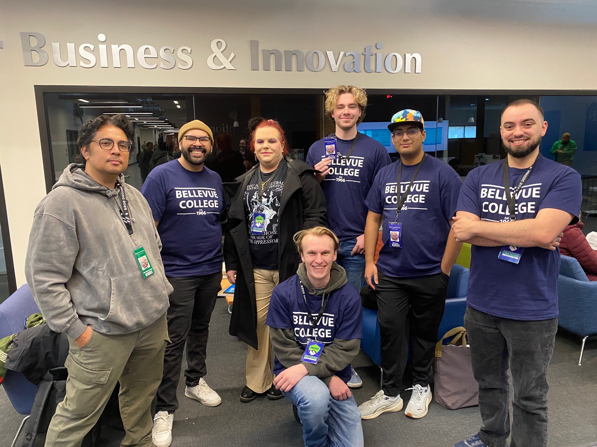 Picture of our PRCCDC InfoSec Club Team.