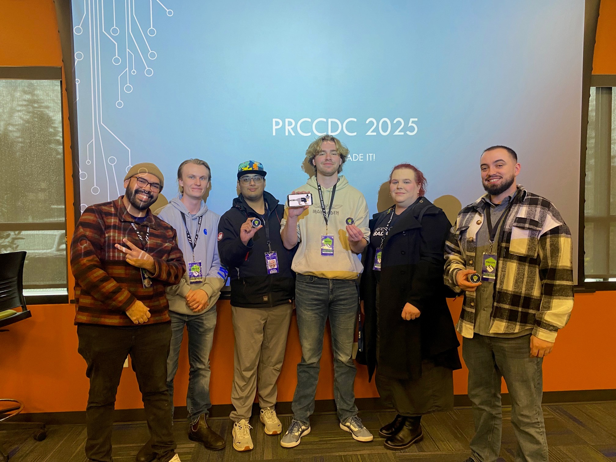 Picture of our PRCCDC InfoSec Club Team.